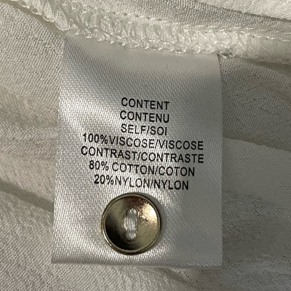 WAYF Magnolia Lace Yoke Blouse - Ivory white - Small - Picture 7 of 8